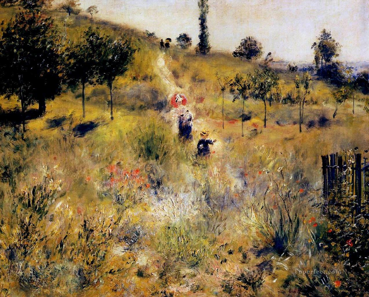 高い草の中の小道 ピエール・オーギュスト・ルノワール油絵